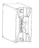 23L Side Mount Black Water Tank with Fittings (UB)