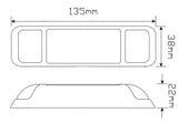 Amber 38 Series Marker Light with Reflector 38AM
