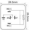 Britax 12V 40 Amp 5 Pin Resistor Relay (R5-1240RBX)