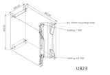 23L Side Mount Black Water Tank with Fittings (UB)