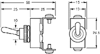 Hella Chrome Off-On Switch (2762)