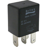 Britax 12V 35 Amp 4 Pin Resistor Micro Relay (RM4-1235RBX)