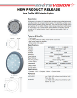 WHITEVISION Low Profile LED Interior Light with on/off switch IL180LED