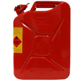 Metal jerry can 20L unleaded Red 1097