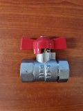 Ball valve brass T handle F/F 12mm T12FF