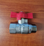 Ball valve brass T handle M/F 12mm T12MF