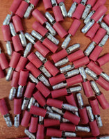 4mm Red Bullet Terminal - Male (Pack 100) QKC17