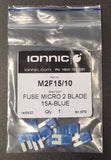 Ionnic Fuse Micro 2 Blade 15amp "ATR & ATL" - M2F15/10