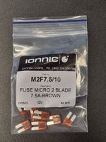 Ionnic Fuse Micro 2 Blade 7.5amp "ATR & ATL" - M2F7.5/10