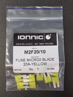 Ionnic Fuse Micro 2 Blade 20amp "ATR & ATL" - M2F20/10
