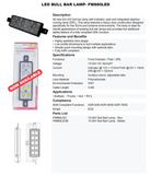 FM850/FM880 Bullbar Lamp Forward & DRL