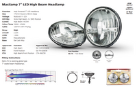 7" Head Lamps LED Autolamps