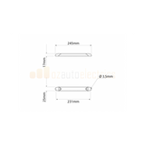 Interior LED surface mount 20cm switch EBLED20