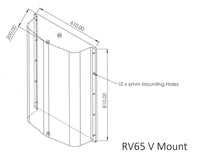 65L vertical mount clear (tank only)