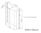 65L vertical mount clear (tank only)