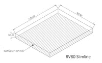 RV80 Slimline - 85L ute undertray