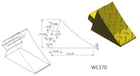 Yellow Wheel Chock (unfilled) WC170UF